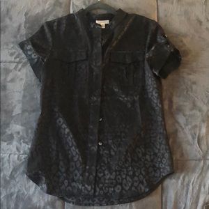 Calvin Klein leopard print blouse.